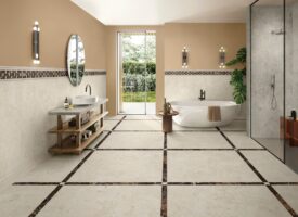 Faro Berg Stein Pure+Michelangelo bathroom